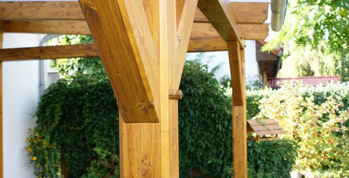 Holznagel Terrassenüberdachung Holzverbindung