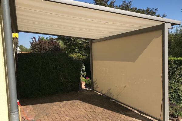 Erhardt Pergolamarkise PMlight Referenz Neuenhagen Hoppegarten