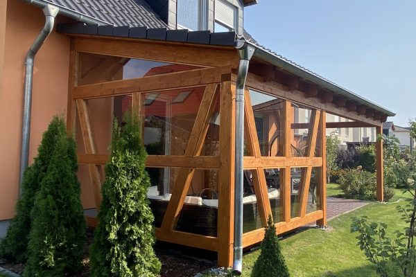 Massive Leimholz Terrassenüberdachung Massive Leimholz Terrassenüberdachung